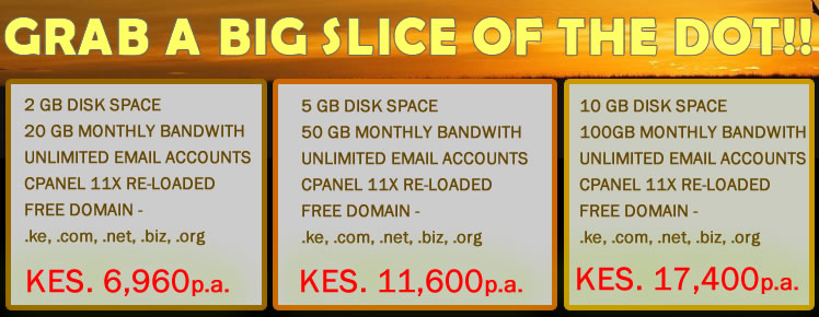 .KE Domains, Web Hosting Kenya, Reseller Web Hosting Kenya